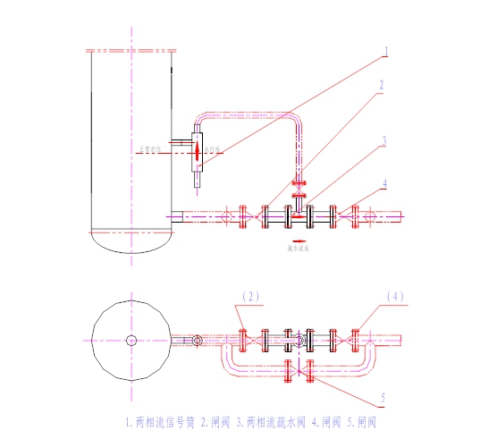 高壓加熱器,高加附件1：兩相流疏水調節(jié)裝置-系統(tǒng)圖